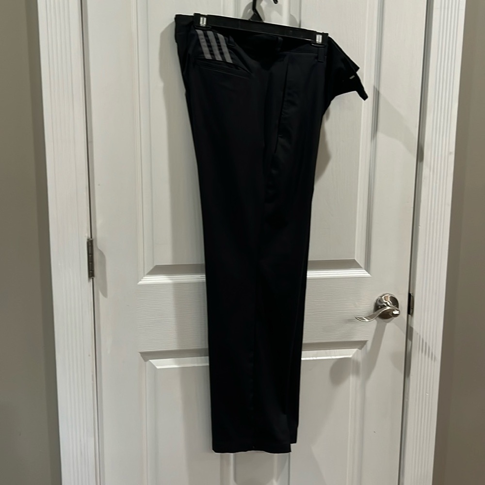 men’s adidas black golf pants. Size 36x32